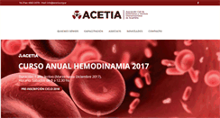 Desktop Screenshot of acetia.org.ar